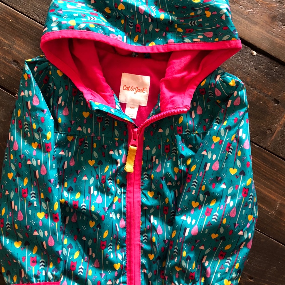 Cat & Jack Toddler girl’s rain jacket.